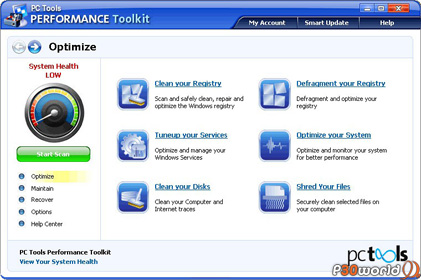 دانلود PC Tools Performance Toolkit v2.0.0.237 نرم افزار بهینه سازی و افزایش سرعت کامپیوتر