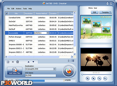 دانلود ImTOO DVD Creator v7.1.2.20120801 – نرم افزار رایت دی وی دی