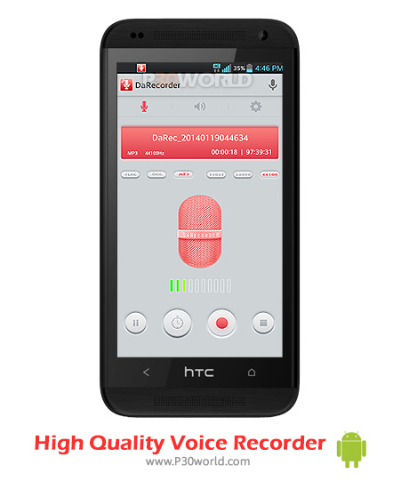 دانلود High Quality Voice Recorder v1.16 - نرم افزار ضبط صدا برای اندروید