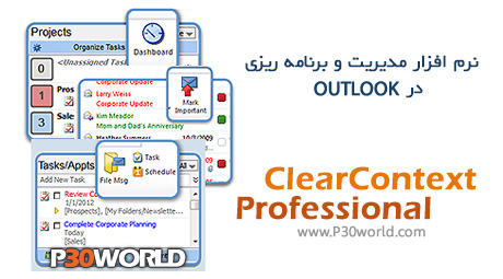 دانلود ClearContext Professional 6.0.1 – نرم افزار سازماندهی و مدیریت پروژه ها در Outlook